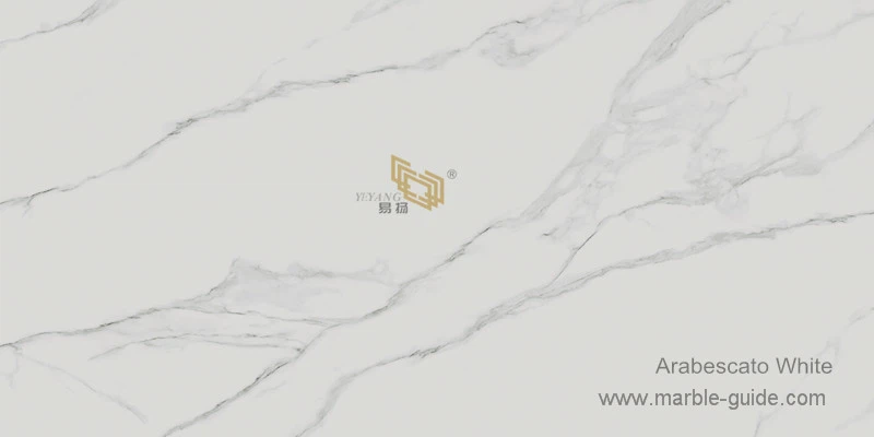 Artificial matte arabescato marble slab