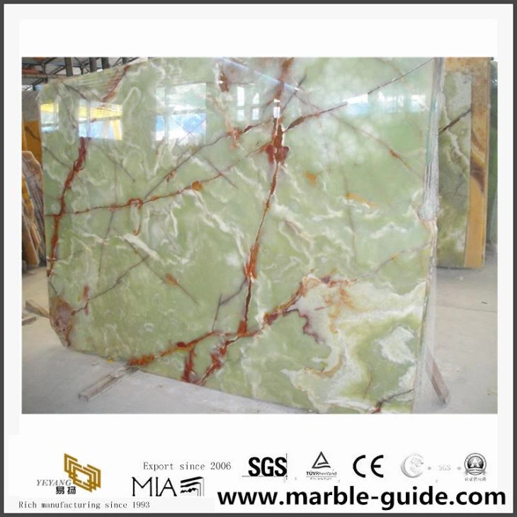 Natural Stone Luxury Onyx Green Marble New Popular Green Marble Slab