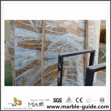 Китай лучшая цена отполированная голубые джинсы Мраморная плитка для коммерческого проекта