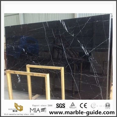 Мрамор Nero Marquina для ванной комнаты с трудной столешницей с фарфором по производству дешевой цены